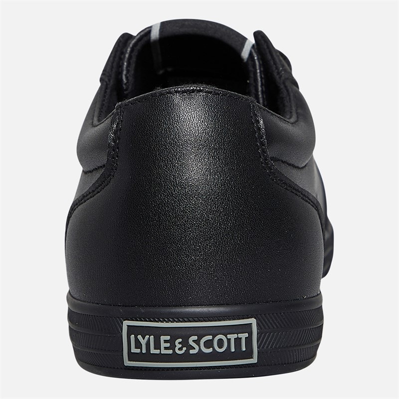Lyle And Scott Vintage Mens Halket Trainers Black - Image 3