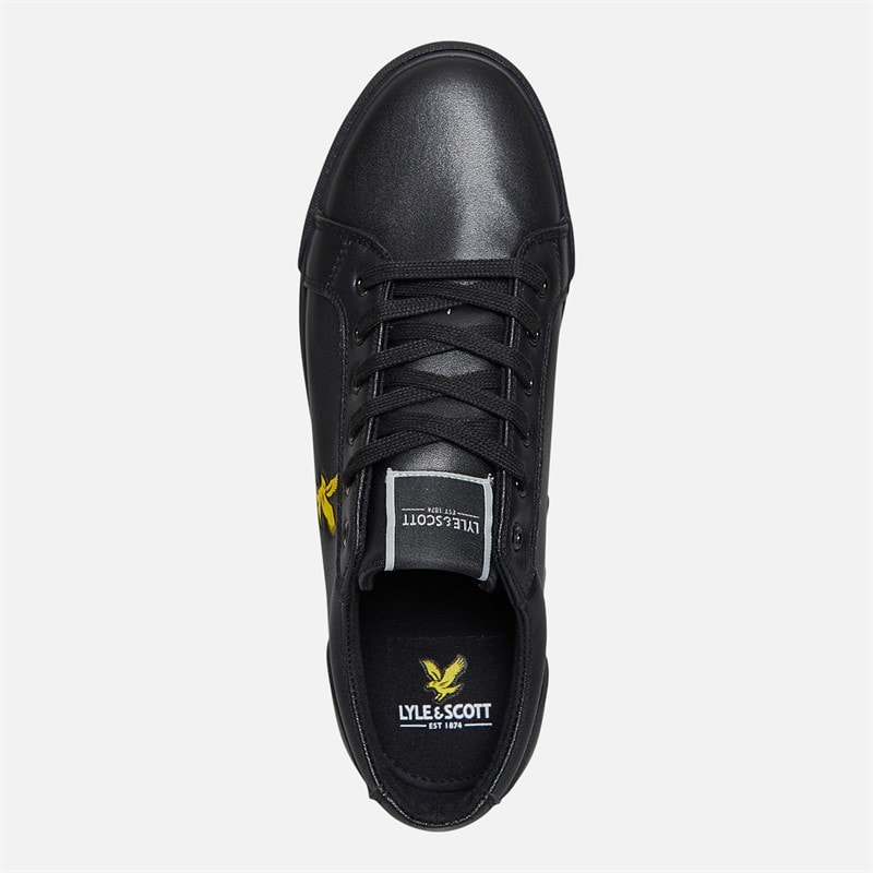 Lyle And Scott Vintage Mens Halket Trainers Black - Image 4