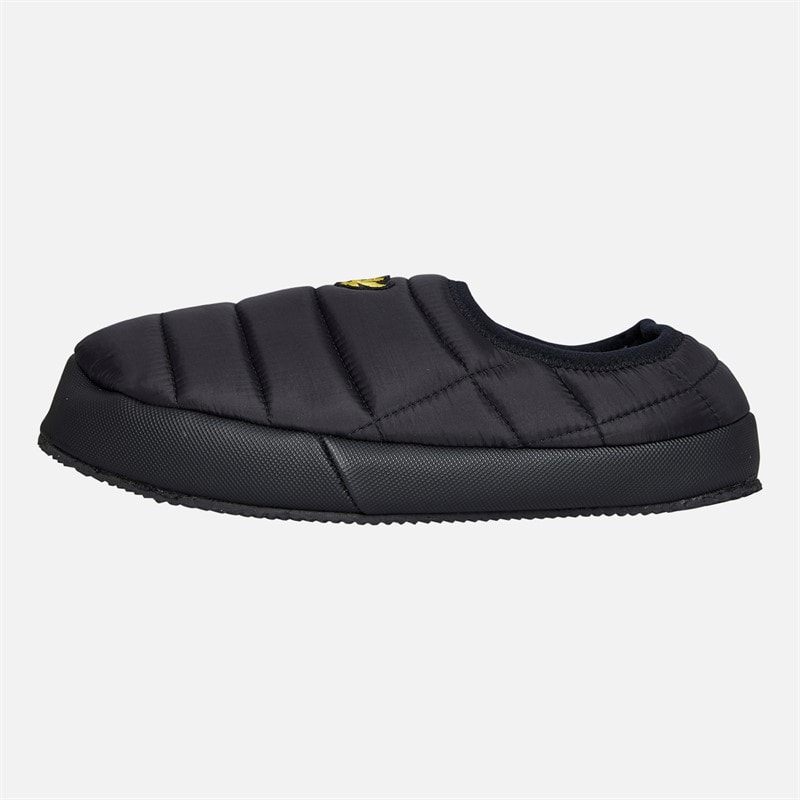 Lyle And Scott Vintage Mens Constantine Padded Slippers Black - Image 2
