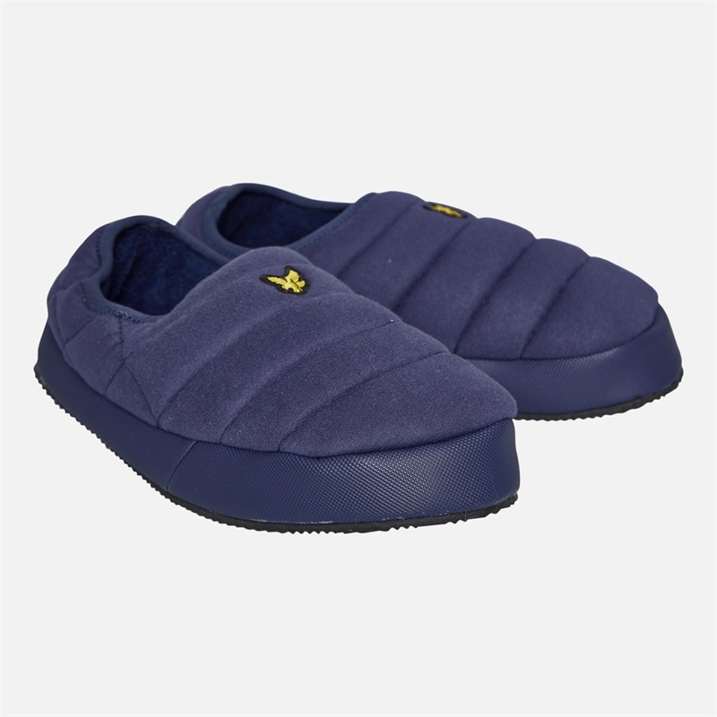 Lyle And Scott Vintage Mens Valentine Padded Slipper Peacoat - Image 1