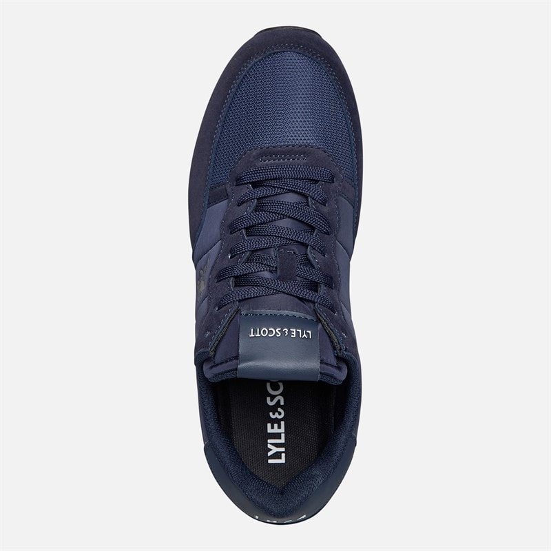 Lyle And Scott Vintage Mens Dyce Trainers Dark Navy/Blue - Image 4