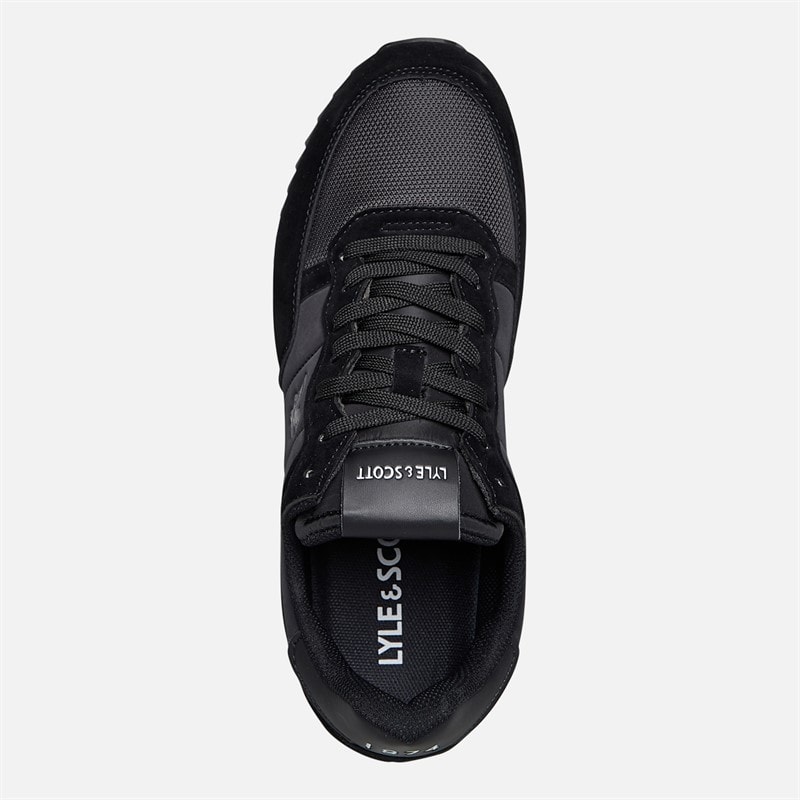 Lyle And Scott Vintage Mens Dyce Trainers Black - Image 4