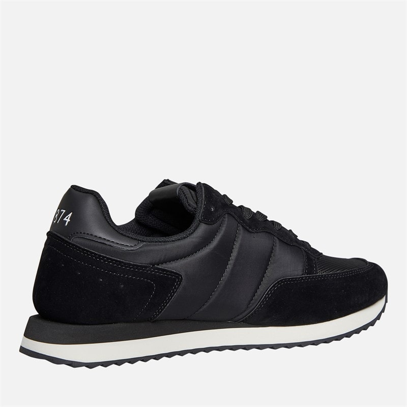 Lyle And Scott Vintage Mens Dyce Trainers Black - Image 5