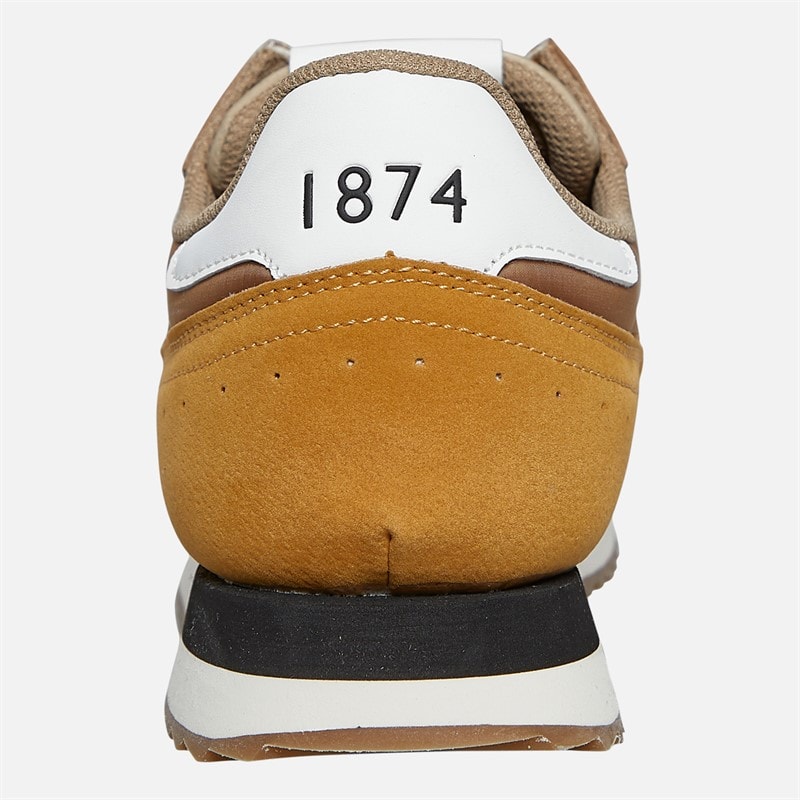 Lyle And Scott Vintage Mens Dyce Trainers Light Brown - Image 3