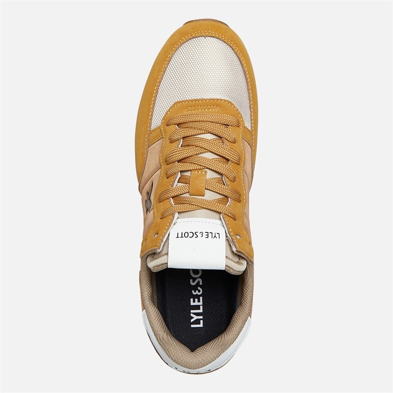 Lyle And Scott Vintage Mens Dyce Trainers Light Brown - Image 4