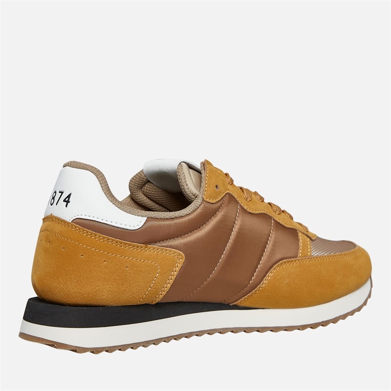 Lyle And Scott Vintage Mens Dyce Trainers Light Brown - Image 5