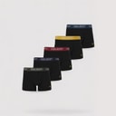 Lyle And Scott Vintage Mens Miller Five Pack Trunks Black/Multi