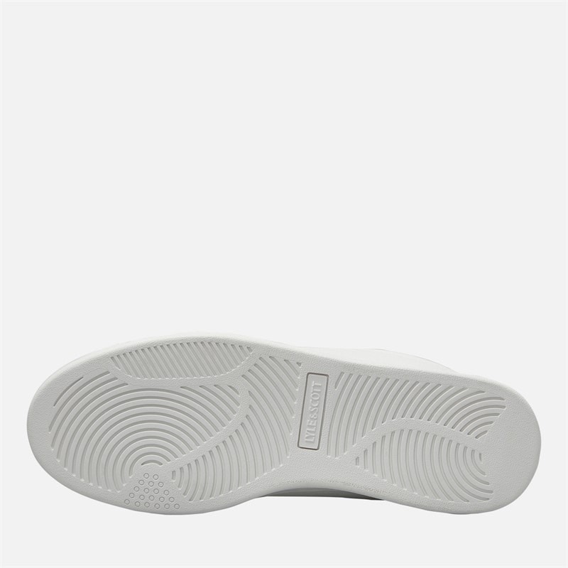 Lyle And Scott Vintage Mens Elgin Hole Trainers White/Black White Black - Image 2