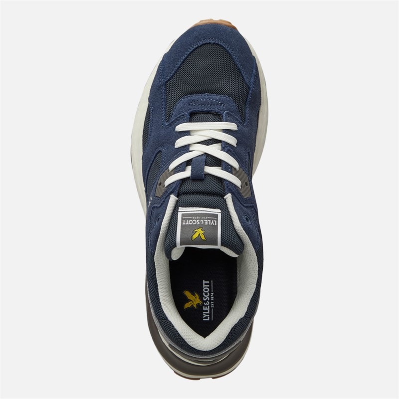 Lyle And Scott Vintage Mens Logan Trainers Blue - Image 4