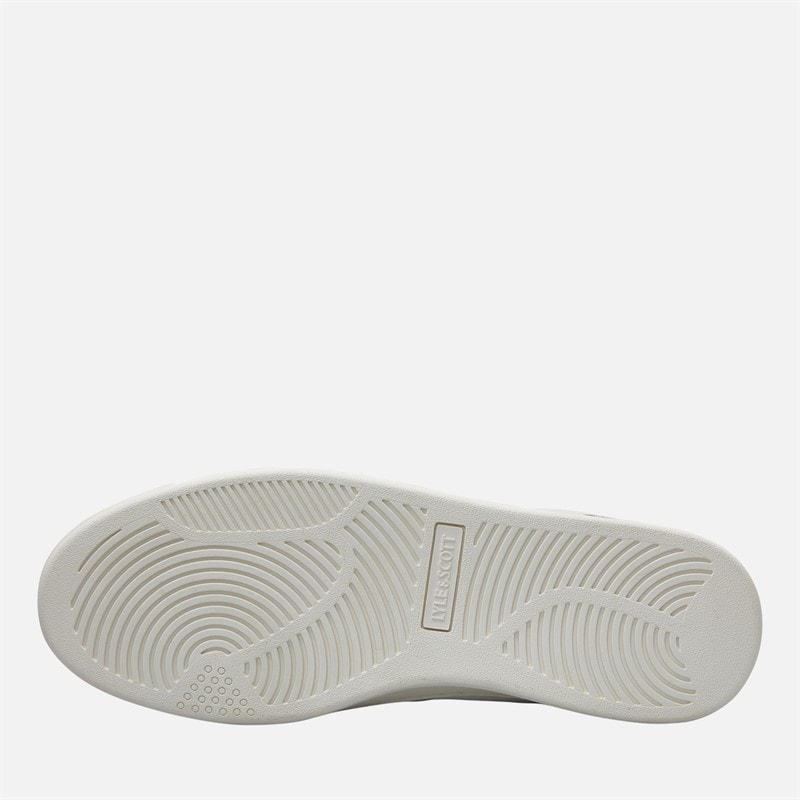 Lyle And Scott Vintage Mens Callum Trainers White Blue - Image 2
