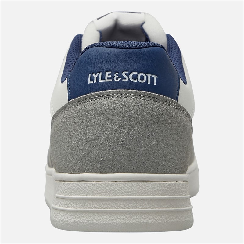 Lyle And Scott Vintage Mens Callum Trainers White Blue - Image 3