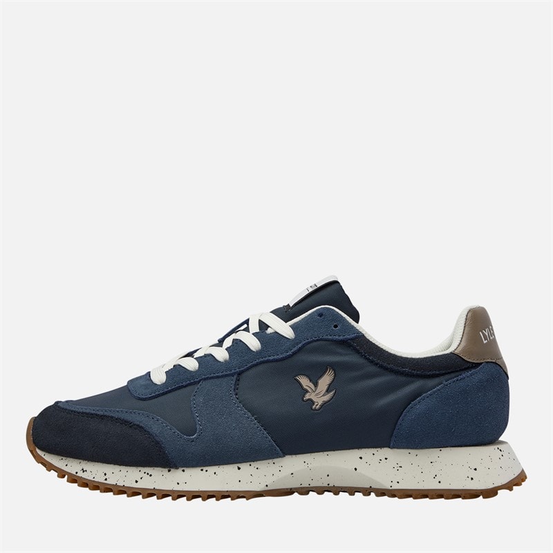 Lyle And Scott Vintage Mens Leno Trainers Blue - Image 1