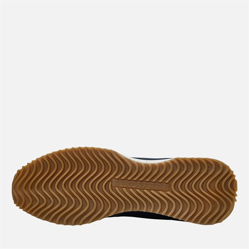 Lyle And Scott Vintage Mens Leno Trainers Blue - Image 2