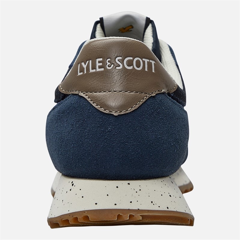 Lyle And Scott Vintage Mens Leno Trainers Blue - Image 3
