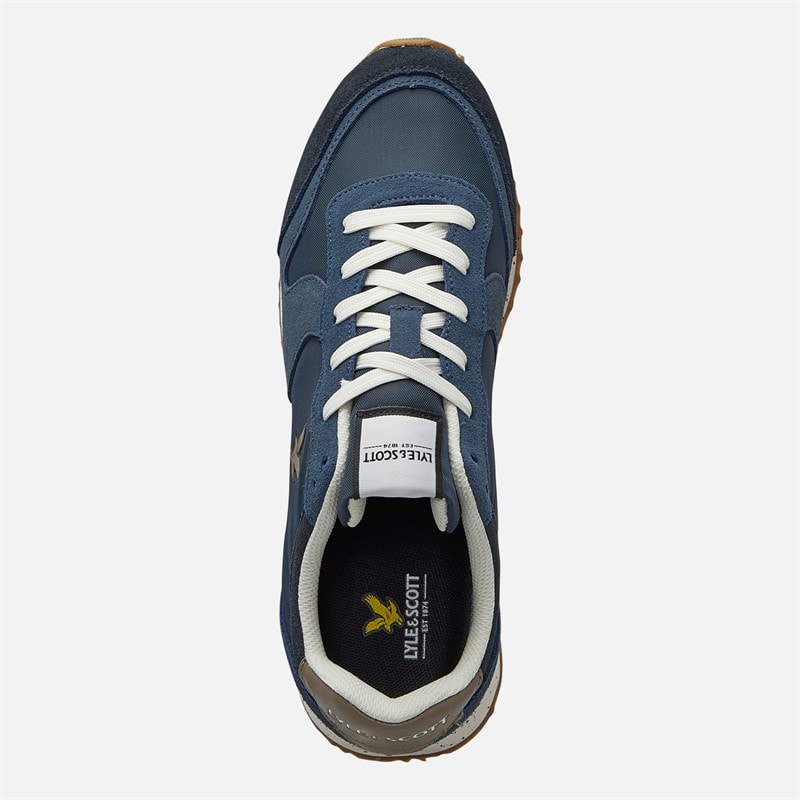 Lyle And Scott Vintage Mens Leno Trainers Blue - Image 4