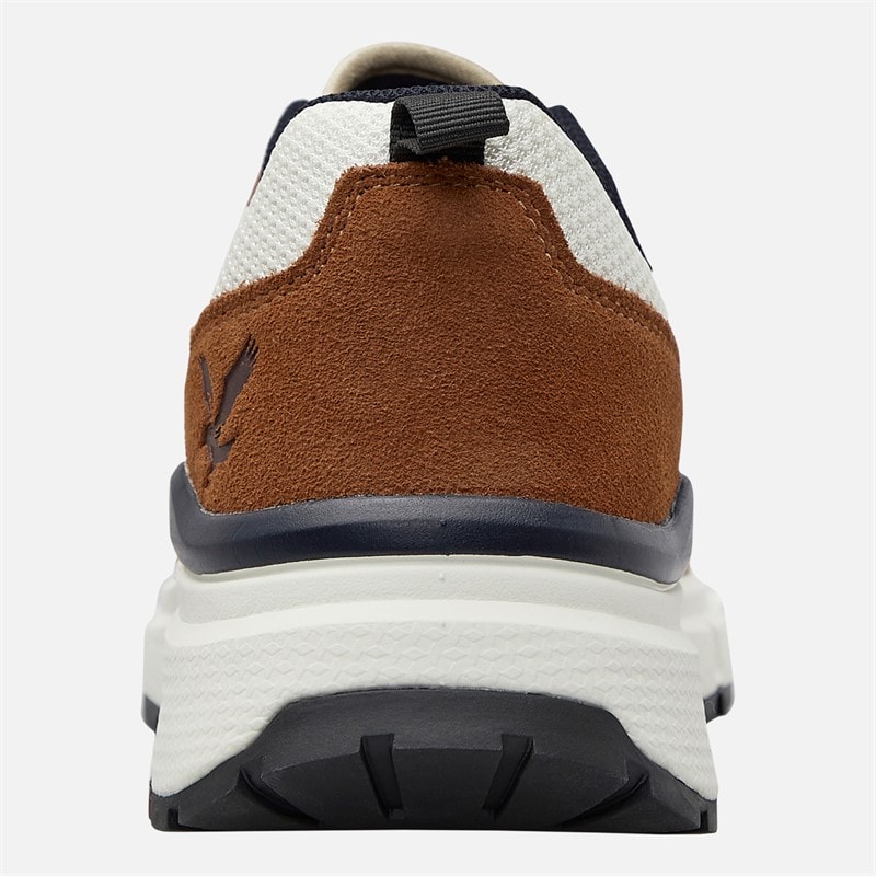 Lyle And Scott Vintage Mens Lennox Trainers White Beige - Image 3