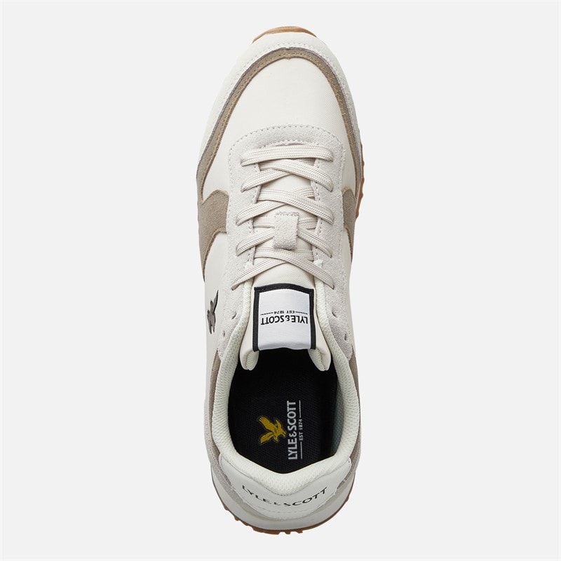 Lyle And Scott Vintage Mens Leno Trainers Lamb Earth - Image 4