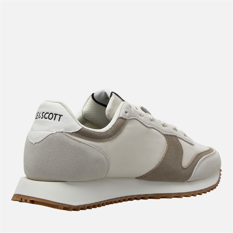 Lyle And Scott Vintage Mens Leno Trainers Lamb Earth - Image 5