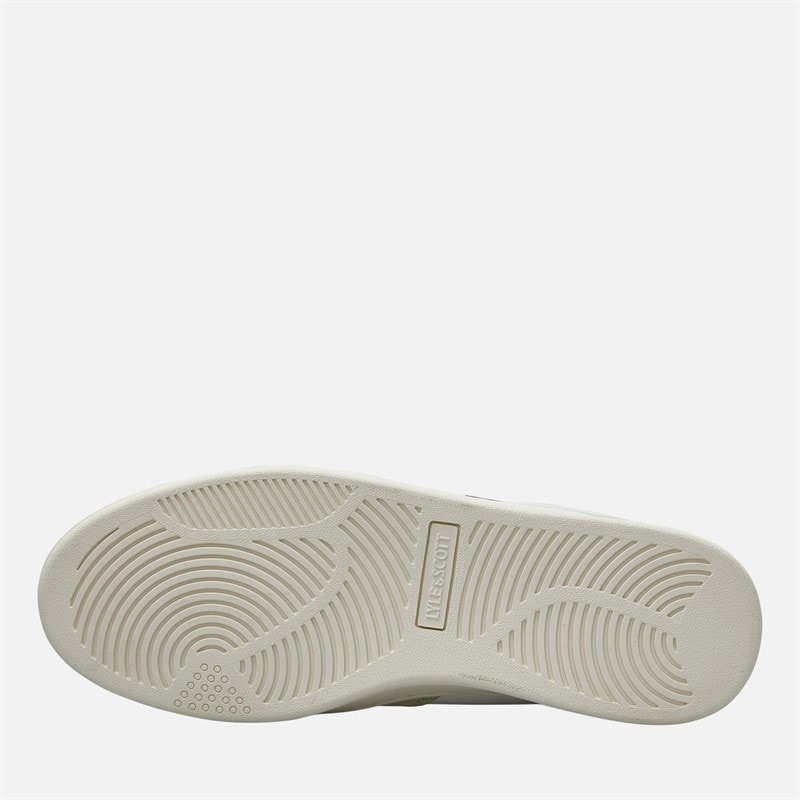 Lyle And Scott Vintage Mens Callum Trainers White Beige - Image 2