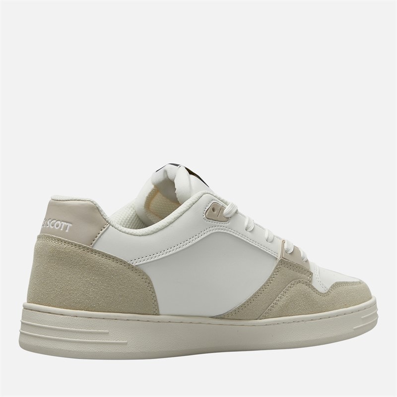 Lyle And Scott Vintage Mens Callum Trainers White Beige - Image 5