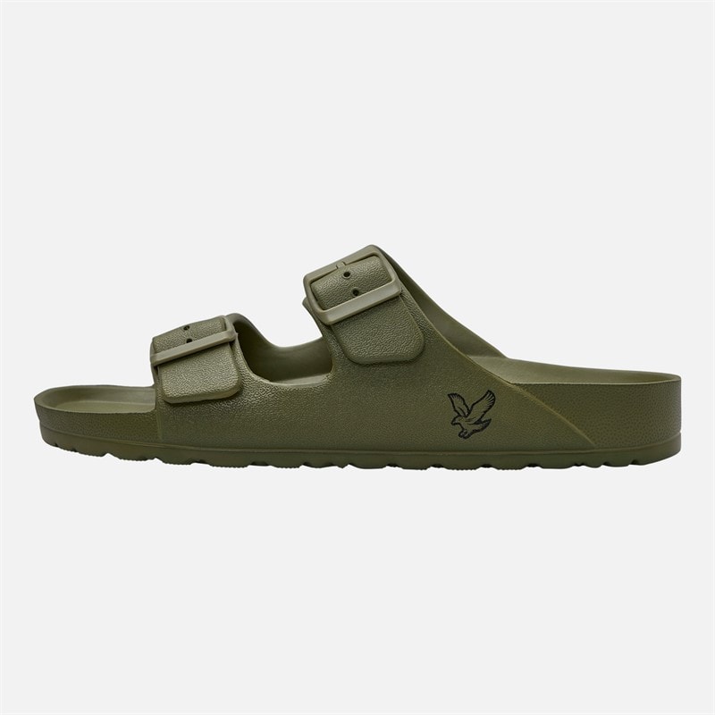 Lyle And Scott Vintage Mens Skye Eva Footbed Sandals Military - Image 2