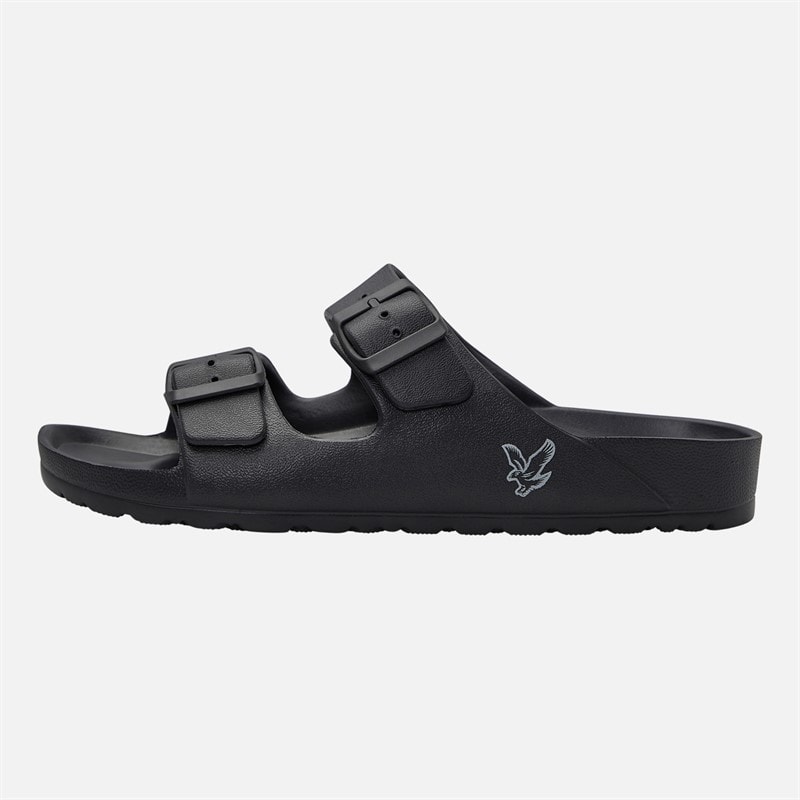 Lyle And Scott Vintage Mens Skye Eva Footbed Sandals Black - Image 2