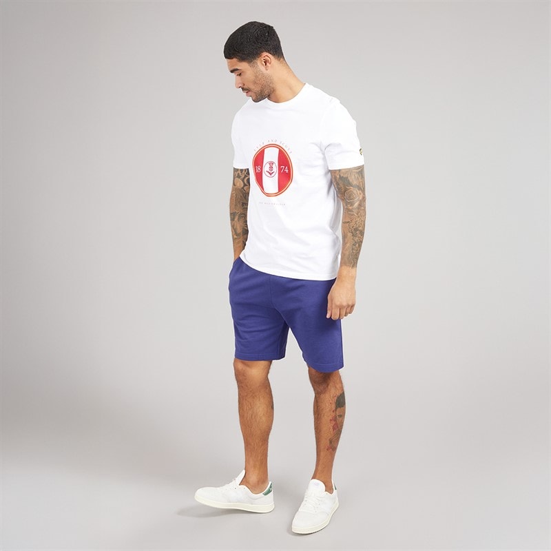 Lyle And Scott Vintage Mens Sporty Thistle Graphic T-Shirt X781 White/Gala Red - Image 4