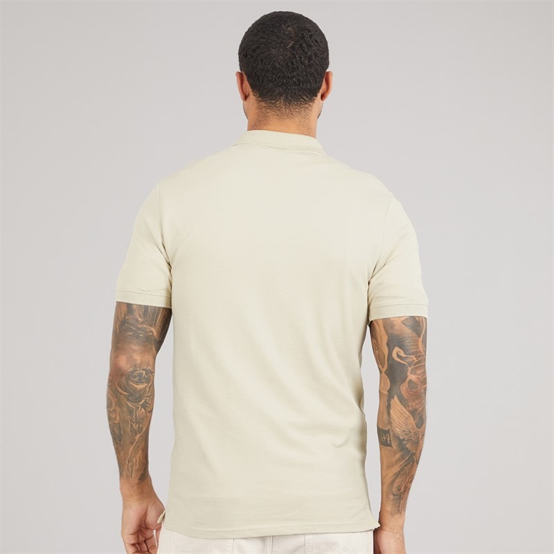 Lyle And Scott Vintage Mens Polo Shirt X865 Grey Taupe - Image 2