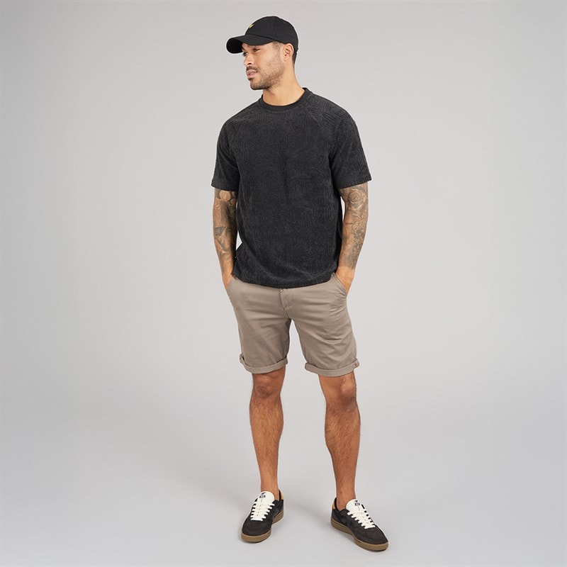 Lyle And Scott Vintage Mens Emblem Towelling T-Shirt Z865 Jet Black - Image 4