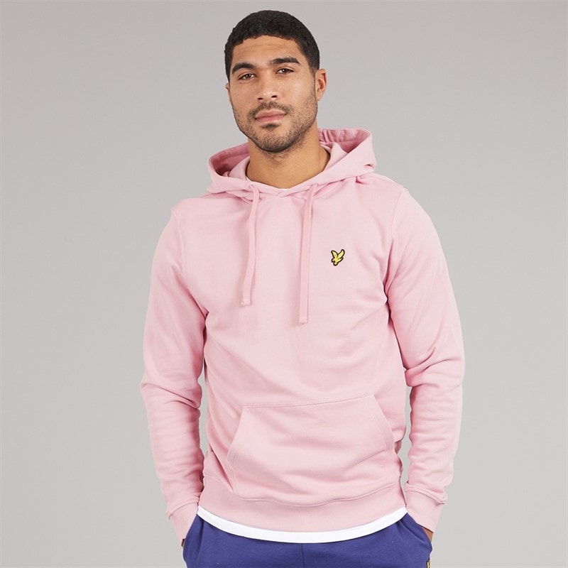 Lyle And Scott Vintage Mens Hoodie X574 Pink Light - Image 1