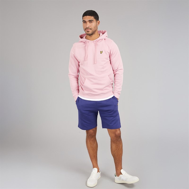 Lyle And Scott Vintage Mens Hoodie X574 Pink Light - Image 4