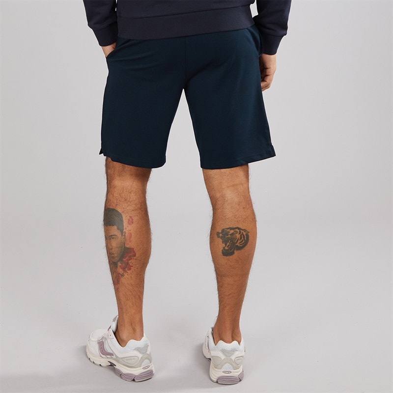 Lyle And Scott Vintage Mens Fly Fleece Shorts Z271 Dark Navy - Image 2