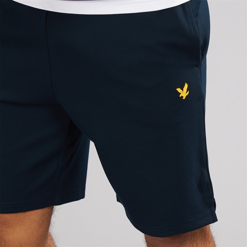 Lyle And Scott Vintage Mens Fly Fleece Shorts Z271 Dark Navy - Image 3