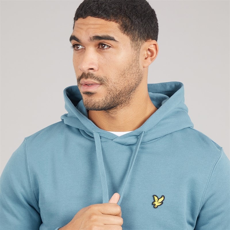 Lyle And Scott Vintage Mens Hoodie X861 Ocean Sky - Image 3