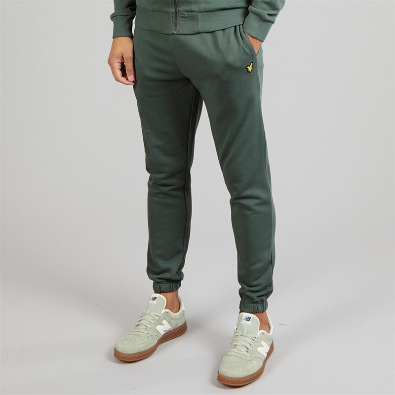 Lyle And Scott Vintage Mens Slim Fit Joggers Green Mercurial - Image 1