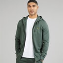 Lyle And Scott Vintage Mens Zip Through Hoodie Green Mercurial