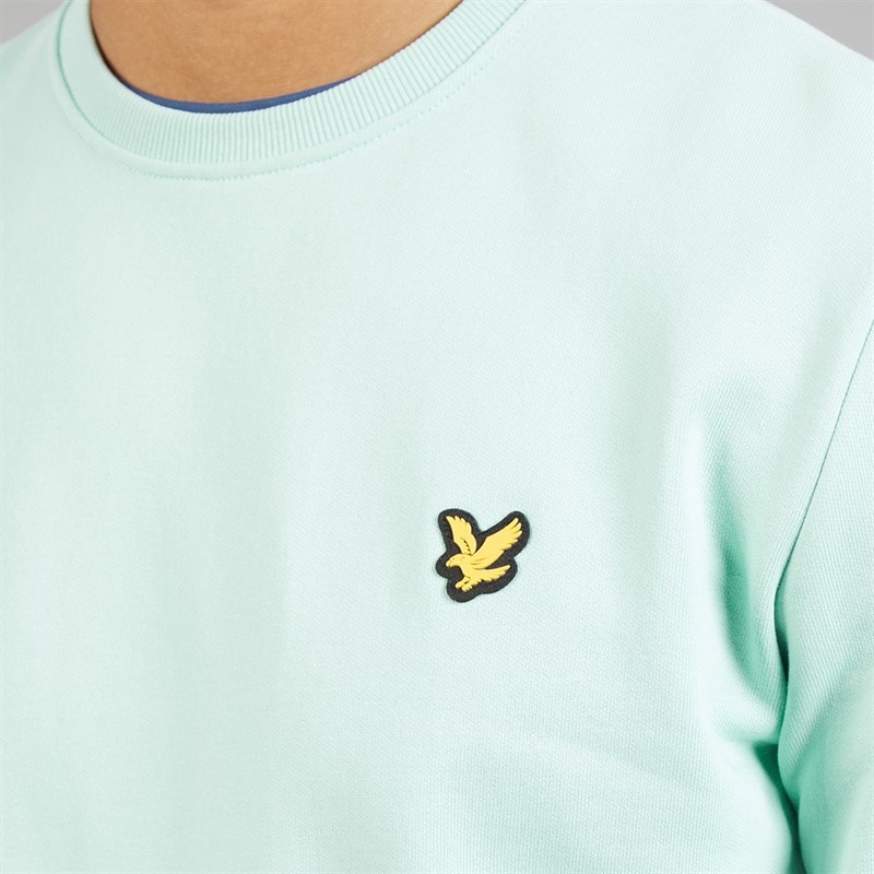 Lyle And Scott Vintage Mens Crew Neck Sweatshirt Future Blue - Image 3