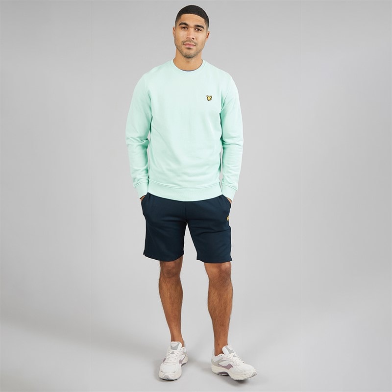 Lyle And Scott Vintage Mens Crew Neck Sweatshirt Future Blue - Image 4