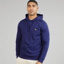 Lyle And Scott Vintage Mens Pullover Hoodie Deep Indigo