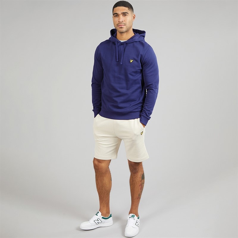 Lyle And Scott Vintage Mens Pullover Hoodie Deep Indigo - Image 4