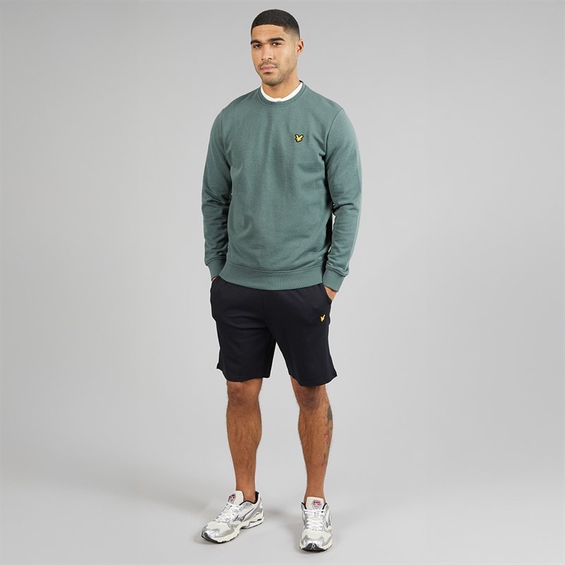 Lyle And Scott Vintage Mens Crew Neck Sweatshirt Green Mercurial - Image 4