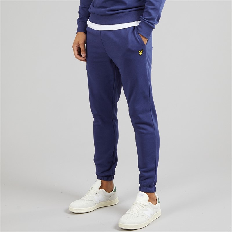 Lyle And Scott Vintage Mens Slim Fit Joggers Deep Indigo - Image 1