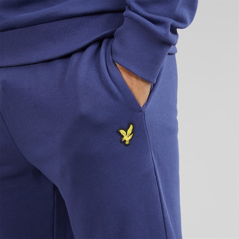 Lyle And Scott Vintage Mens Slim Fit Joggers Deep Indigo - Image 3