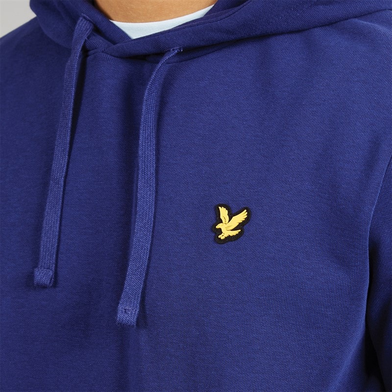 Lyle And Scott Vintage Mens Hoodie Deep Indigo - Image 3