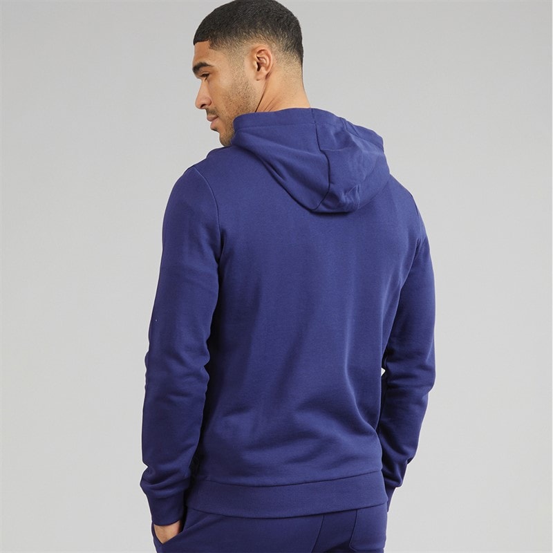 Lyle And Scott Vintage Mens Zip Through Hoodie Deep Indigo - Image 2