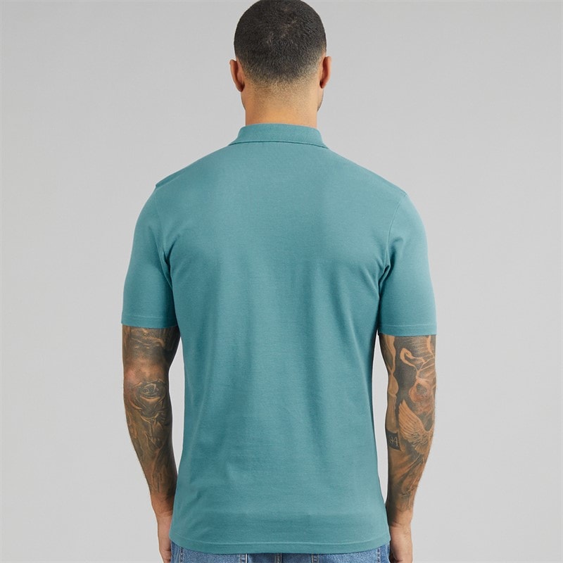 Lyle And Scott Vintage Mens Polo Shirt Blue Storm - Image 2