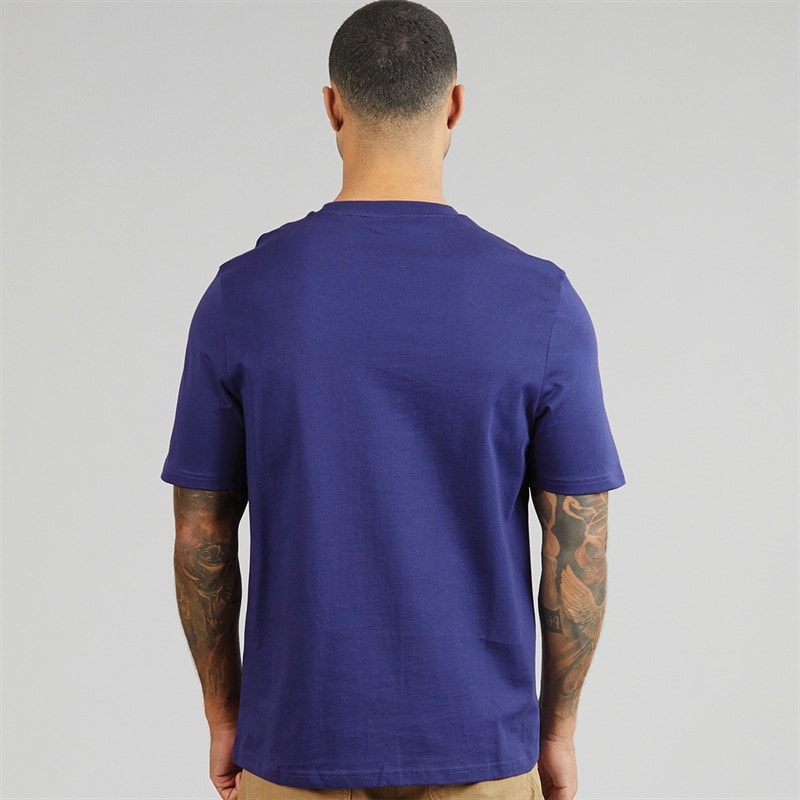Lyle And Scott Vintage Mens Midweight Cotton T-Shirt Deep Indigo - Image 2