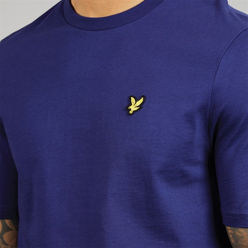 Lyle And Scott Vintage Mens Midweight Cotton T-Shirt Deep Indigo - Image 5