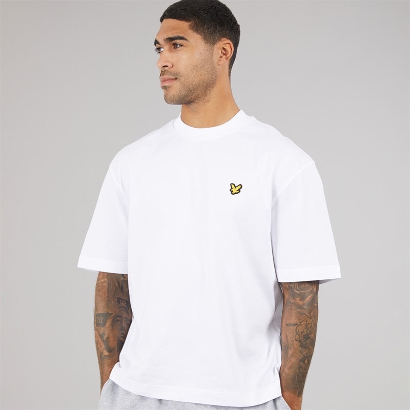 Lyle And Scott Vintage Mens Oversized 1874 T-Shirt White - Image 2