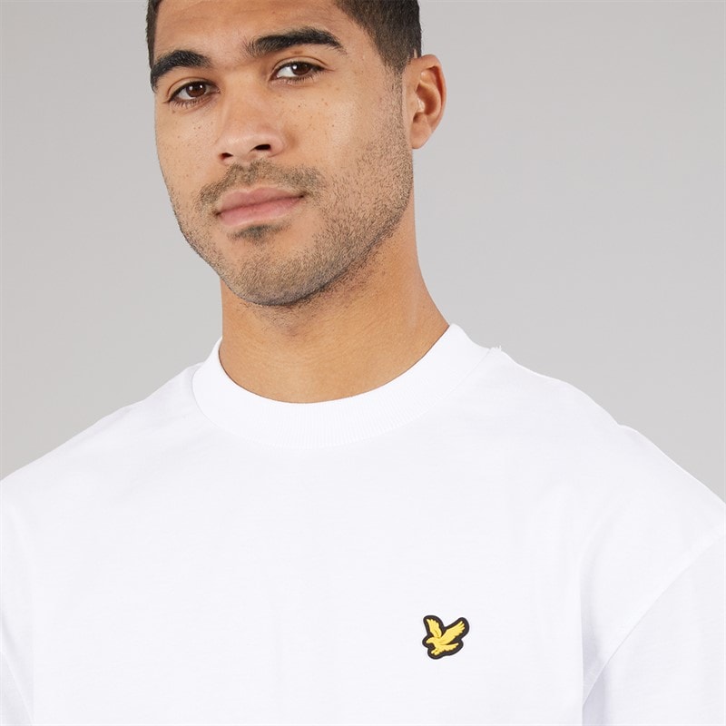 Lyle And Scott Vintage Mens Oversized 1874 T-Shirt White - Image 5